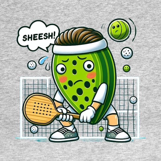 Pickleball (Tennis) SHEESH! Design by Battlefoxx Living Earth